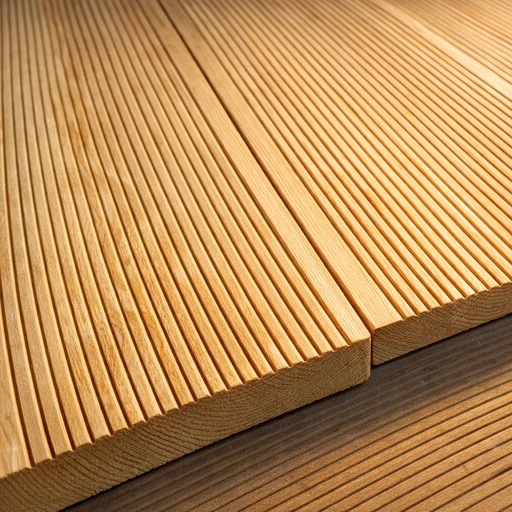 Доска террасная лиственница вельвет 28*90*4000, сорт Прима (0,36м2)