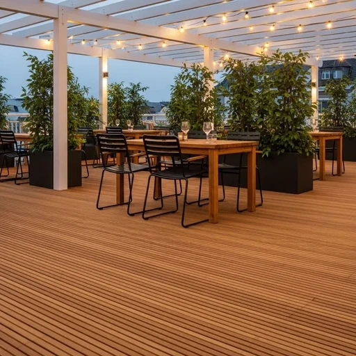 Доска террасная лиственница вельвет 28*120*2000, сорт Э (0,24м2)