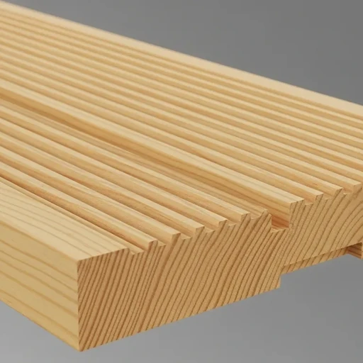 Доска террасная лиственница вельвет 45*190*4000, сорт А (0,76м2)