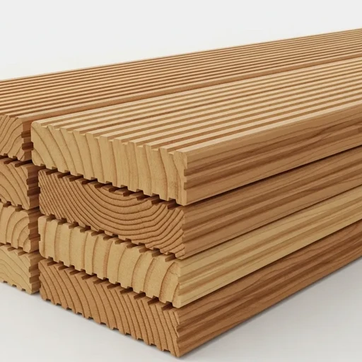 Доска террасная лиственница вельвет 45*190*3000, сорт Э (0,57м2)